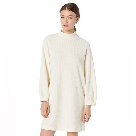 Mango Dresses & Skirts - Mango Cream mock neck sweater Dress size S